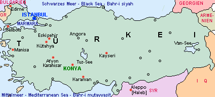 Türkei Landkarte